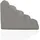 hjh living Pawy Step 5 Hunderampe 5 Stufen Grau