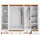 Home Affaire Kleiderschrank »Tessin«, (B/H/T ca. 245/191/59 cm), Breite 245 cm, Kiefer massiv, mit Spiegel