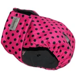 Glenndarcy Weibliche Hundewindeln - Wasserdichtes Stoff (Pink Black Dots Medium Pants & 2 Washable Pads)