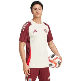 adidas Fc Bayern München Tiro 24 Trainingstrikot Herren Trikot, weiß - Linen / Shadow Red XL