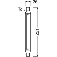 OSRAM LED-Leuchtmittel Röhre S15, S19, 22,1 cm, 4 W, 2.700 K