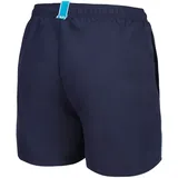 Arena Jungen Boys' Beach Boxer Solid Swim Trunks, Navy-Turquoise, 140