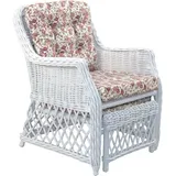 Home Affaire Rattanstuhl, Handarbeit, Maße (B/T/H): (67/75/91) weiß