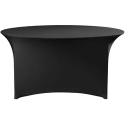 Tischdecke rund, HENDI, Symposium, 810941, Weiß, ⌀1800x(H)760mm