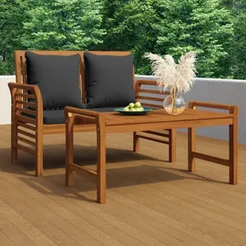 vidaXL Garten-Lounge-Set 2-tlg. braun