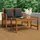 vidaXL Garten-Lounge-Set 2-tlg. braun