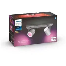 Philips Hue White and Color Ambiance Argenta 2-flg. aluminium