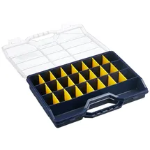 Tayg Sortimentskasten Kunststoff 312x238x51 mm schwarz/transparent maximal 25 Fächer