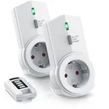 Bearware Funksteckdose Weiß 2 St.