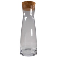 Glas Glaskaraffe Glasflasche 1L Karaffe Kristallglas Wasser Krug Teekanne, Kristallglas, BOHEMIA CRISTAL