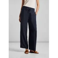 STREET ONE Damen A377878 Cupro Wide Leg Hose, deep