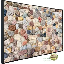 Papermoon Infrarotheizung Abstrakt Steine, sehr angenehme Strahlungswärme bunt