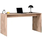 mokebo Schreibtisch Eiche Holzwerkstoff, 145x77x65 cm, Arbeitszimmer, Schreibtische, Bürotische