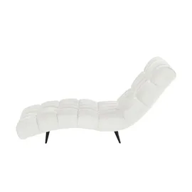 Switch Relaxliege Delphi Flachgewebe 120 x 84 x 168 cm Weiß