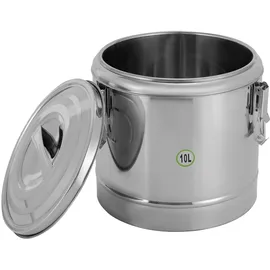 queeucaer Thermobehälter Edelstahl Silber 10 l