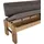 K+W Komfort & Wohnen Eckbank Floyd Braun 90 x 63 x 0 cm