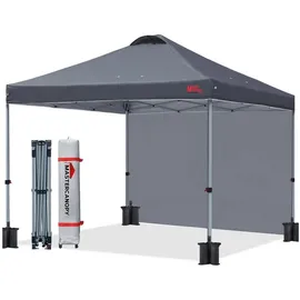 luxuskollektion Pop up Pavillon 2,5 x 2,5 m Dunkelgrau