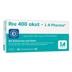 Ibu 400 akut 1 A Pharma® - Das Ibuprofen gegen den Schmerz