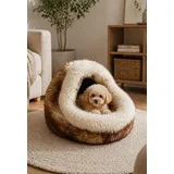 Lammfell VIP Katzen- & Hundehöhle Stracciatella -