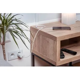 forcell NETZ-Ladegerät mit USB Typ C und iPhone-Anschluss Ladekabel