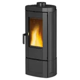 La Nordica-Extraflame CANDY LEAN Stahl Schwarz