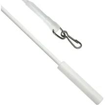 GARDINIA Schleuderstab Metall Weiß 75 cm 2-er Pack
