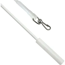 GARDINIA Schleuderstab Metall Weiß 75 cm 2-er Pack
