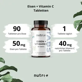 Nutri + Eisen + Vitamin C Tabletten 90 St.