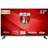 RCA E32-RH1Q1L TV 32 Zoll (81cm) Fernseher,HD,Ultra Clear,Triple Tuner(DVB-T2/S2/C),Hotelmodus,2024