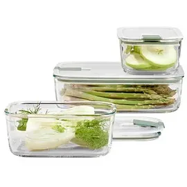 Mepal Frischhaltedosen-Set eckig grün 1,5 + 2 x 0,7 l