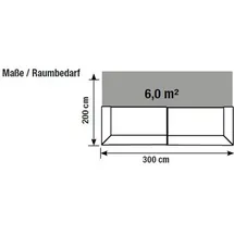 Kerkmann Empfangstheke BARI U-Form, weiß, anthrazit 300,0 x 95,0 x 108,0 cm