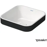 Duravit Happy D.2 Plus Aufsatzbecken 400 x 400mm - weiß/anthrazit matt