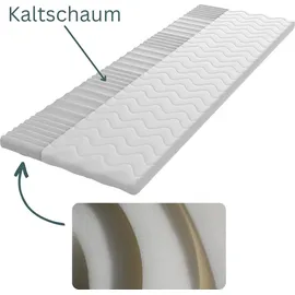 möbel-gerner Topper 7-Zonen Matratzentopper H3 140 x 200 cm weiß
