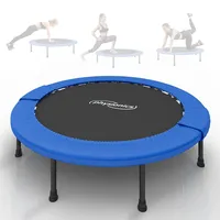 physionics Mini Trampolin 122 cm Schwarz/Blau