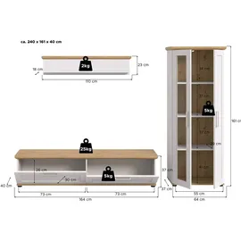MID.YOU Wohnkombination VERONA - B/H/T: ca. 240.00x161.00x40.00