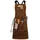Black Forest Fox ROUGH, Arbeitsschürze Lederschürze aus Büffel Wild Leder Schürze, Rauleder, Grillschürze, Gastronomie, Barista, Kochschürze | 61x94 cm | Variabel von M - XXL Hellbraun - onze size