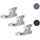 Mendler 3er-Set Wandhalterung für Markise T124, Wandkonsole Wandmontage Adapter ~ weiß