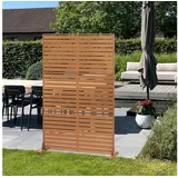 casa.pro Trennwand 180 x 120 cm Braun Cortenstahl