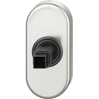 FSB Fenstergriff Adapter-Rosette oval, Aluminium silber eloxiert