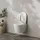 Kronenbach Tube Wand-WC mit WC-Sitz Weiß