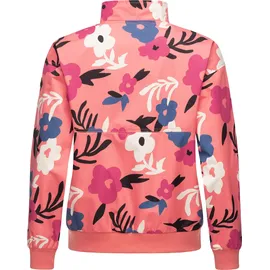 Ragwear leichte wasserdichte Damen Oversize Übergangsjacke kurz mit modischem Allover-Print Goona Print YOUMODO Coral Gr. L - L