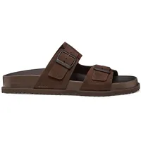 Geox Herren U PARNAIBA A Sandal, Dark Brown, 46 EU