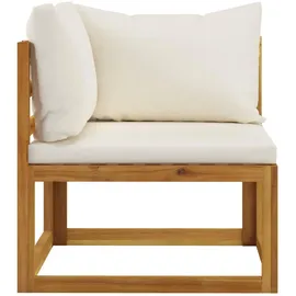 vidaXL 5-tlg. Garten-Lounge-Set mit Auflagen Massivholz Akazie
