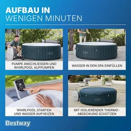 BESTWAY Lay-Z-Spa Miami AirJet 196 x 66 cm Dunkelgrün