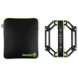 Gravity LTS 01 B SET 1 - Verstellbarer Ständer für Laptops und Controller inklusive Neopren-Schutztasche, schwarz