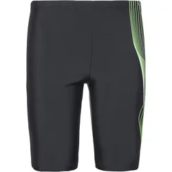 ENERGETICS Norm Badehose Jungen in black-green lime, Größe 152 - schwarz