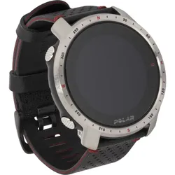 Polar Grit X Pro - Titan - Sportuhr mit Band - perforiertes Leder - grau - Bandg...