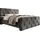 IHG Boxspringbett Tarifa 180x200cm Velour Anthrazit / SL 3 / Deren 11