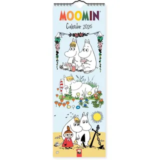 Flame Tree Gift Moomin – Mumin Kalender – Slimline-Kalender 2026 – Original Flame Tree Publishing-Kalender Slimeline [Kalender]