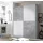 Schwebetürenschrank Puls 170 x 195 x 59 cm Weiß/Grau